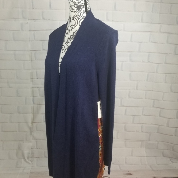 Chico's open front NWT cardigan sz1 paisley print - Picture 8 of 10